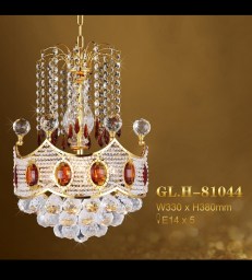 Lampu Hias Gantung Kristal GLH-81044 W330 GD